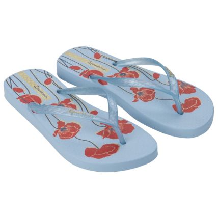 Chinelo Feminino Ipanema Oasis - 26571 - Azul/azul/vermelho - Atacado