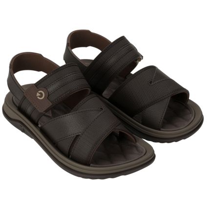 Sandalia Masculina Cartago Santorini Vii - 12412 - Marrom/marrom - Atacado