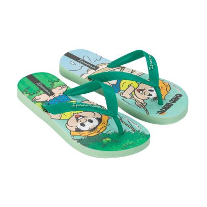 Chinelo Infantil Ipanema Chico Bento - 27190 - Verde/verde - Atacado