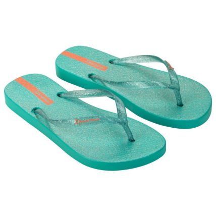Chinelo Feminino Ipanema Glitter - 26481 - Azul/glitter/laranja - Atacado