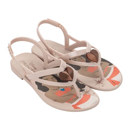Sandalia Infantil Disney Lady Ii - 23240  - Rosa/marrom - Atacado