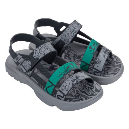 Sandalia Infantil Marvel Hero - 23236 - Cinza/verde - Atacado