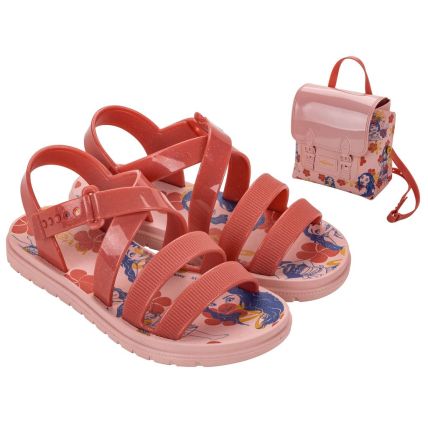 Sandalia Infanitl Disney Sweet Bag - 23247 - Rosa/vermelho Glitter - Atacado