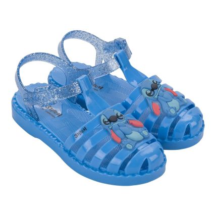 Sandalia Infantil Disney Duo - 23322 - Azul Medio/glitter - Atacado