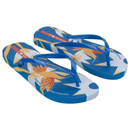 Chinelo Feminino Ipanema Arte - 27357 - Azul/azul/amarelo - Atacado