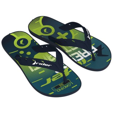 Chinelo Infantil Rider Street Joy - 11768 - Azul/azul Escuro/verde - Atacado