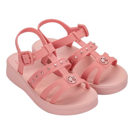 Sandalia Infantil Barbie Fuzz Anabela - 23253 - Rosa/rosa - Atacado