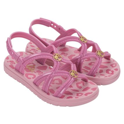 Sandalia Infantil Barbie Twist - 23255 - Rosa/rosa Metalizado - Atacado