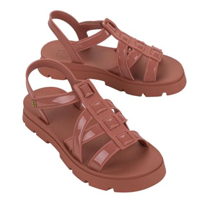 Sandalia Feminina Zaxy Live - 19130 - Nude Escuro - Atacado
