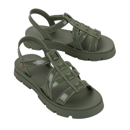 Sandalia Feminina Zaxy Live - 19130 - Verde Mate - Atacado