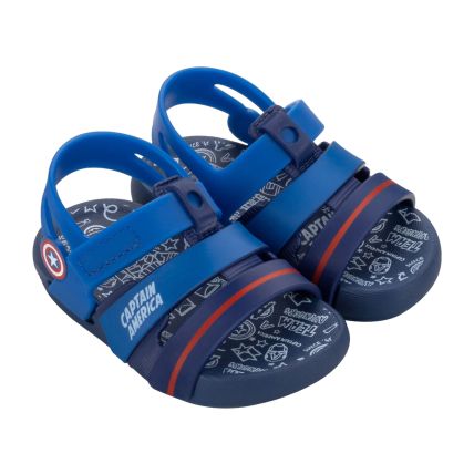 Sandalia Baby Marvel Reaction - 23243 - Azul/branco/vermelho - Atacado