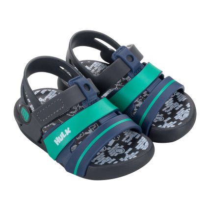 Sandalia Baby Marvel Reaction - 23243 - Cinza/azul/branco - Atacado
