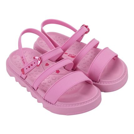 Sandalia Infantil Barbie Soft Shine - 23181 - Rosa/rosa Medio - Atacado