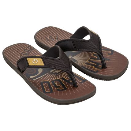 Chinelo Infantil Cartago Dakar - 10808 - Marrom/marrom/amarelo - Atacado