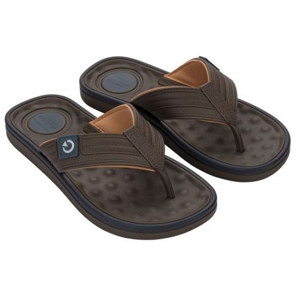 Chinelo Masculino Cartago Alabama - 11859 - Marrom/bege/cinza - Atacado