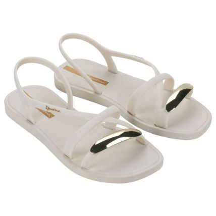 Chinelo Feminino Ipanema Go Chic - 27350 - Bege/bege/ouro - Atacado