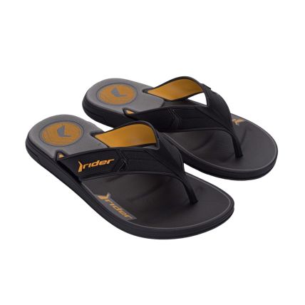 Chinelo Masculino Rider Start Iii - 12499 - Preto/amarelo - Atacado