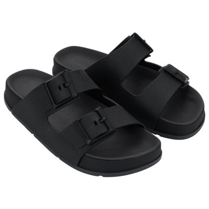 Chinelo Slide Masculino Cartago Milao Plus - 12501 - Preto/preto/cinza - Atacado