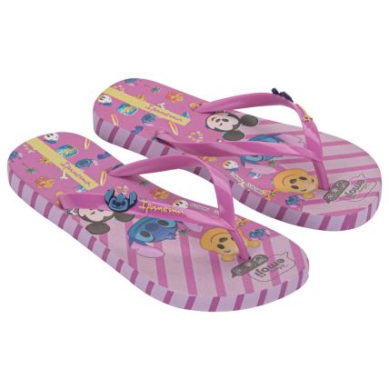 Chinelo Feminino Ipanema Disney Joy - 27387 - Lilas/lilas/amarelo - Atacado