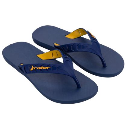 Chinelo Masculino Rider Street Duo - 12430 - Azul/azul/amarelo - Atacado