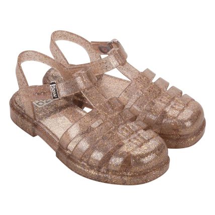 Sandalia Infantil Zaxy Lovely - 19193 - Nude Claro Glitter - Atacado