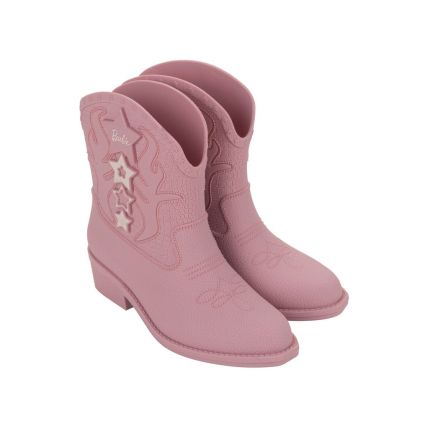 Bota Infatil Barbie Western - 23227 - Rosa Claro/bege - Atacado