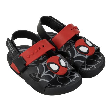 Sandalia Baby Marvel United - 23173 - Preto/vermelho - Atacado