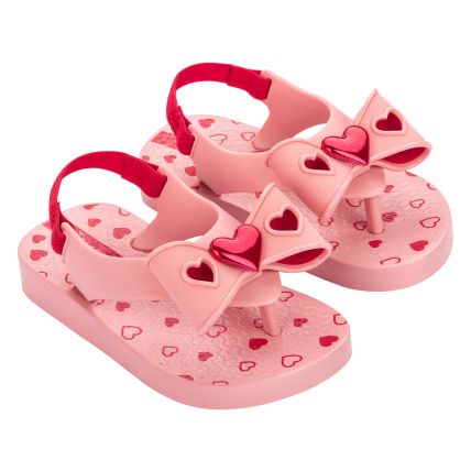 Chinelo Baby Ipanema Belle - 27248 - Rosa/vermelho - Atacado