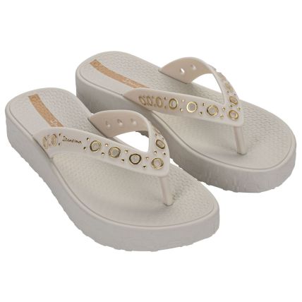 Tamanco Feminino Ipanema Luxe - 27342 - Bege/bege Claro - Atacado