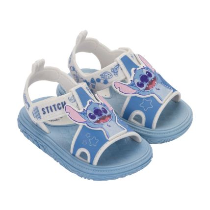 Sandalia Baby Disney Happy - 23256 - Azul/branco - Atacado