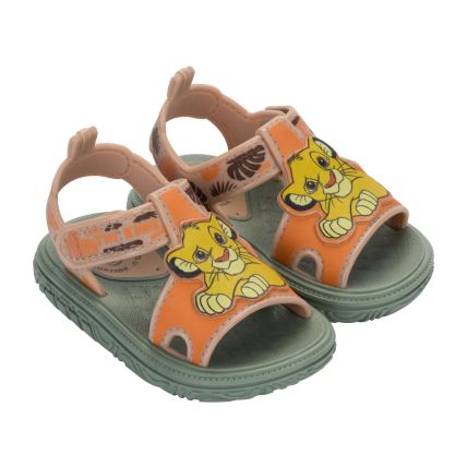 Sandalia Baby Disney Happy - 23256 - Verde/laranja - Atacado