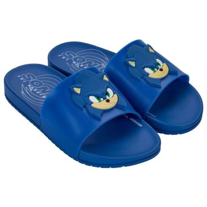 Chinelo Slide Infantil Sonic View - 23324 - Azul/azul - Atacado