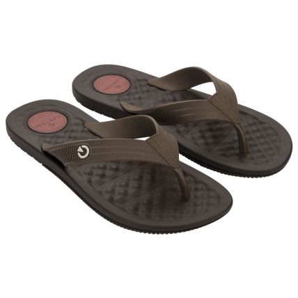 Chinelo Masculino Cartago Arizona Light - 12517 - Marrom/marrom/vermelho - Atacado