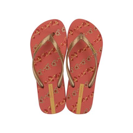 Chinelo Feminino Ipanema Oasis - 26571 - Vermelho/ouro/amarelo - Atacado