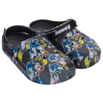 Babuche Infantil Sonic Fun Print - 23273 - Preto/azul - Atacado