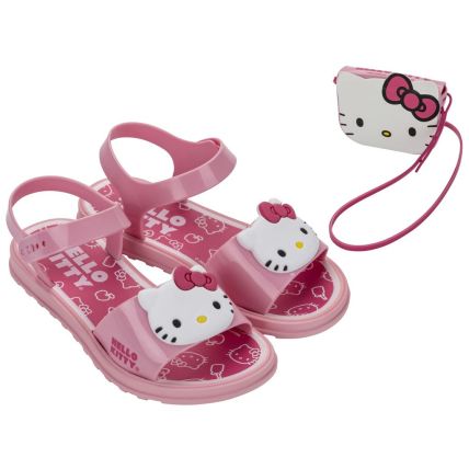 Sandalia Infantil Hello Kitty My Style - 23349 - Rosa/branco - Atacado