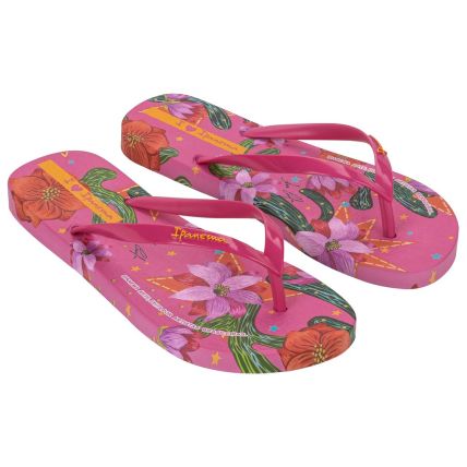 Chinelo Feminino Ipanema Arte - 27357 - Rosa/rosa/verde - Atacado