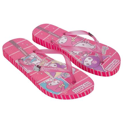Chinelo Infantil Ipanema Hello Kitty And Friends - 27396 - Rosa/branco - Atacado