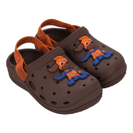Sandalia Baby Patrulha Canina Force - 23201 - Marrom/laranja - Atacado