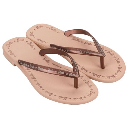 Rasteira Infantil Barbie Everyday - 23207 - Bege/cobre - Atacado