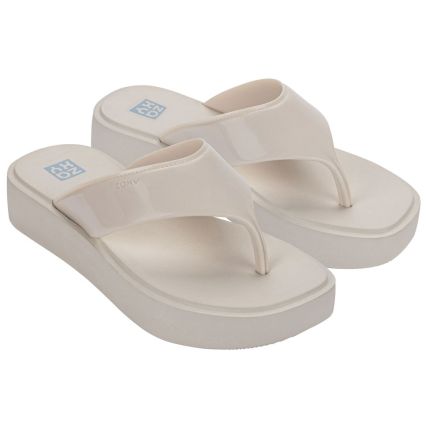 Tamanco Feminino Zaxy Zoom - 19244 - Off White Medio - Atacado