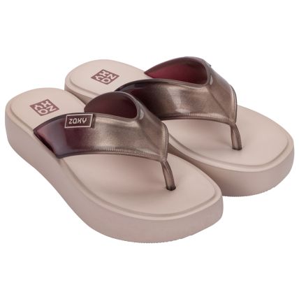 Tamanco Feminino Zaxy Trend New - 19264 - Nude Claro/degrade - Atacado