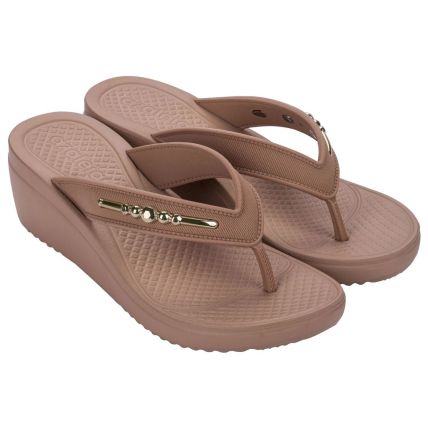 Tamanco Feminino Azaleia Laura - 19238 - Marrom Mocca - Atacado