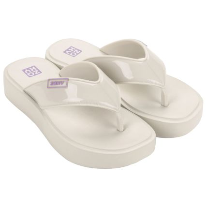 Tamanco Feminino Zaxy Trend - 19121 - Off White Claro - Atacado