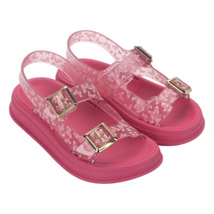 Sandalia Infantil Barbie New Style - 23282 - Rosa Escuro/rosa - Atacado