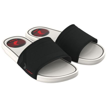 Chinelo Slide Masculino Rider Start - 12442 - Branco/preto/vermelho - Atacado