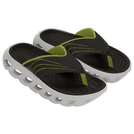 Chinelo Masculino Rider R Power - 12495 - Cinza/preto/verde - Atacado