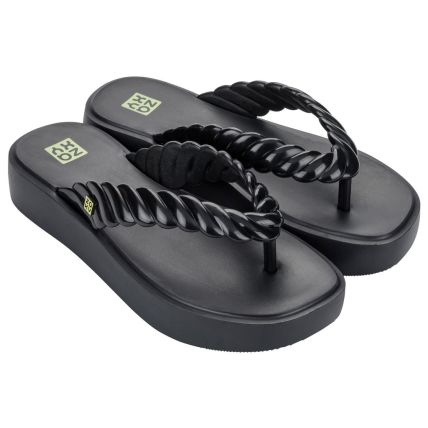 Tamanco Feminino Zaxy Rope - 19262 - Preto - Atacado