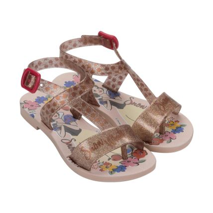 Sandalia Disney Color Dreams - 23298 - Rosa/transparente - Atacado