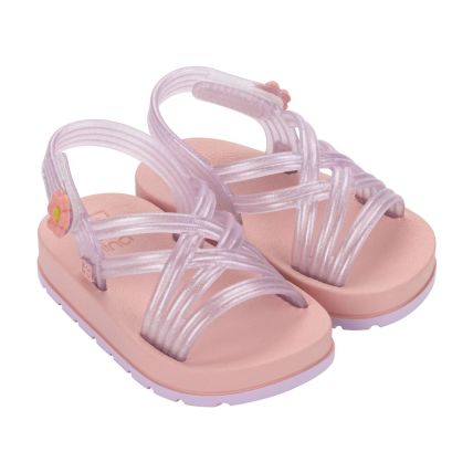 Sandalia Baby Zaxynina Pretty - 19219 - Lilas Sereno Glitter - Atacado